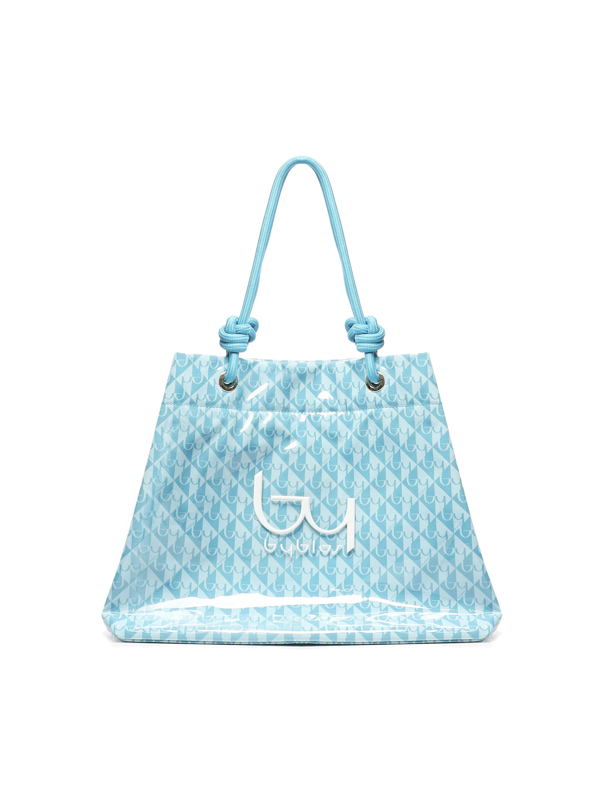 Shopper Aruba in PVC BYBS38A01A TURQUOISE BY BYBLOS 