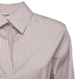 Abito midi chemisier a righe FDD515 AVJXF1UKB FENDI 