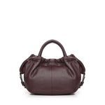 Borsa in pelle con logo<BR/> BIBP9E702 PRUGNA BIASIA 