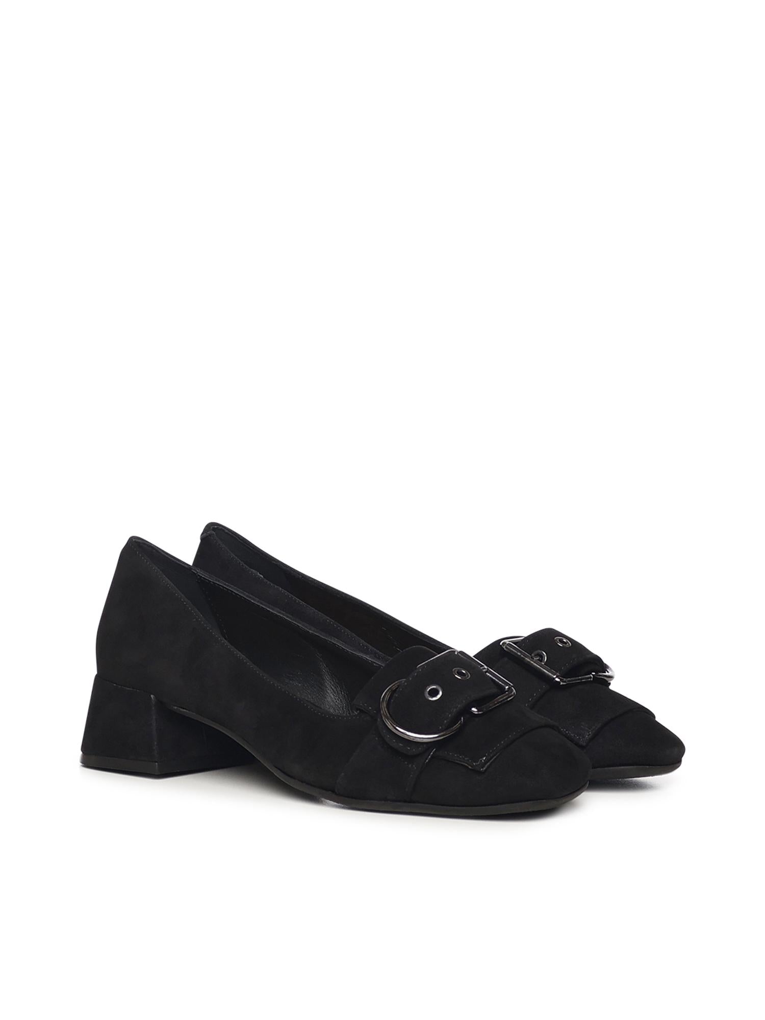 Décolleté Rose Buckle A56158 NERO CARMENS 