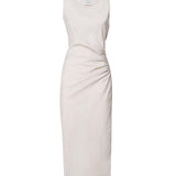 Abito lungo con drappeggio 4047 4273BEIGE SCARLETT G 