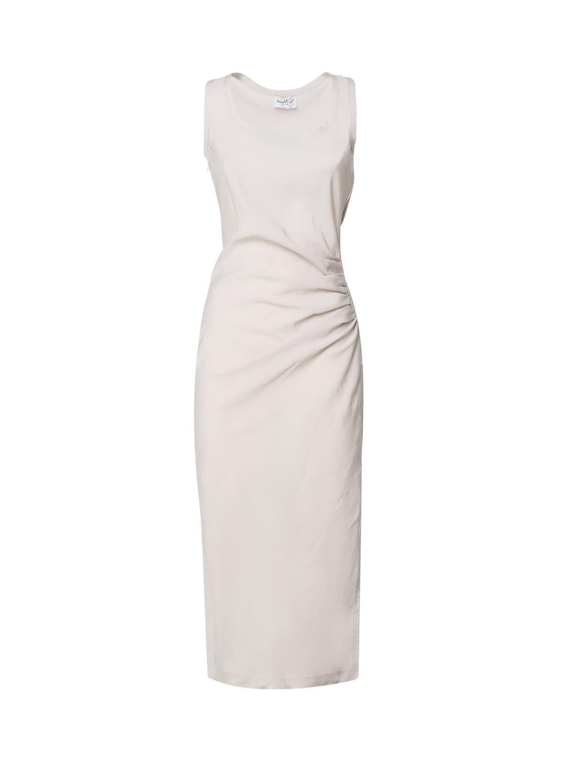 Abito lungo con drappeggio 4047 4273BEIGE SCARLETT G 