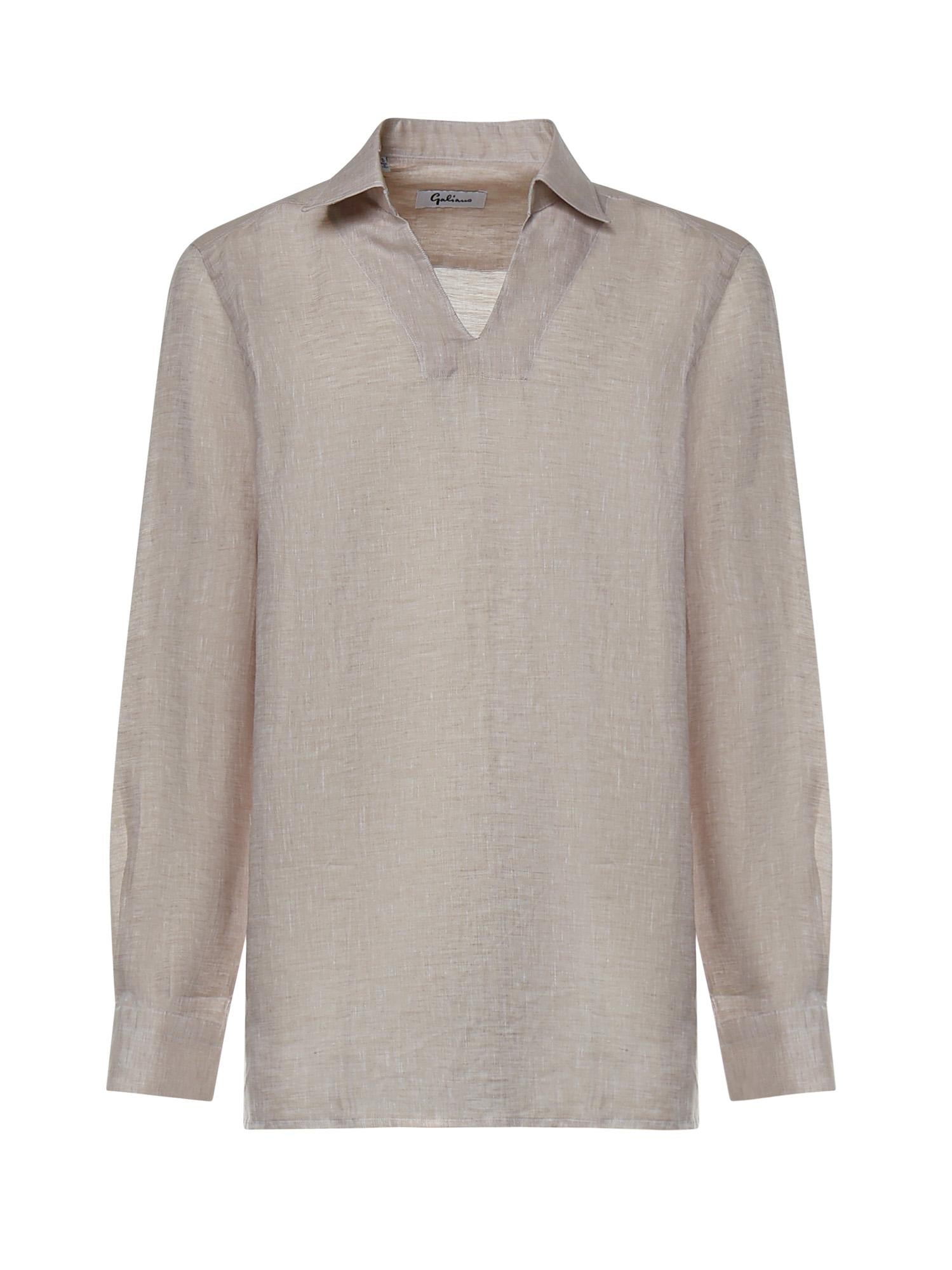 Polo Atlantis in lino ATLANTIS BEIGE GALIANO 