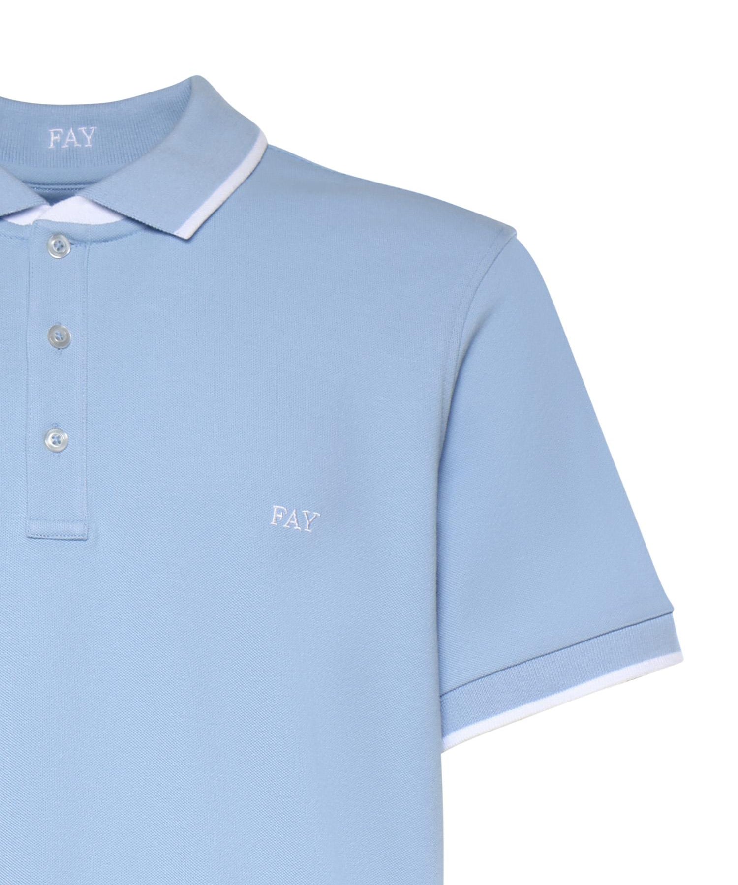 Polo in piquet stretch NPMB252140STDW U600 FAY 