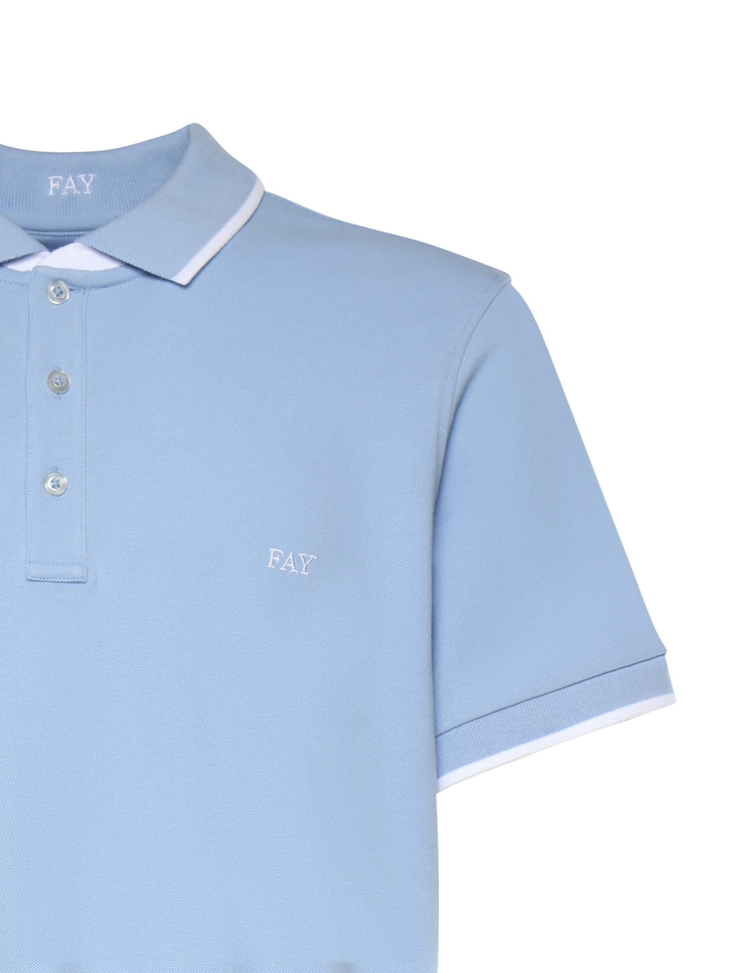 Polo in piquet stretch NPMB252140STDW U600 FAY 