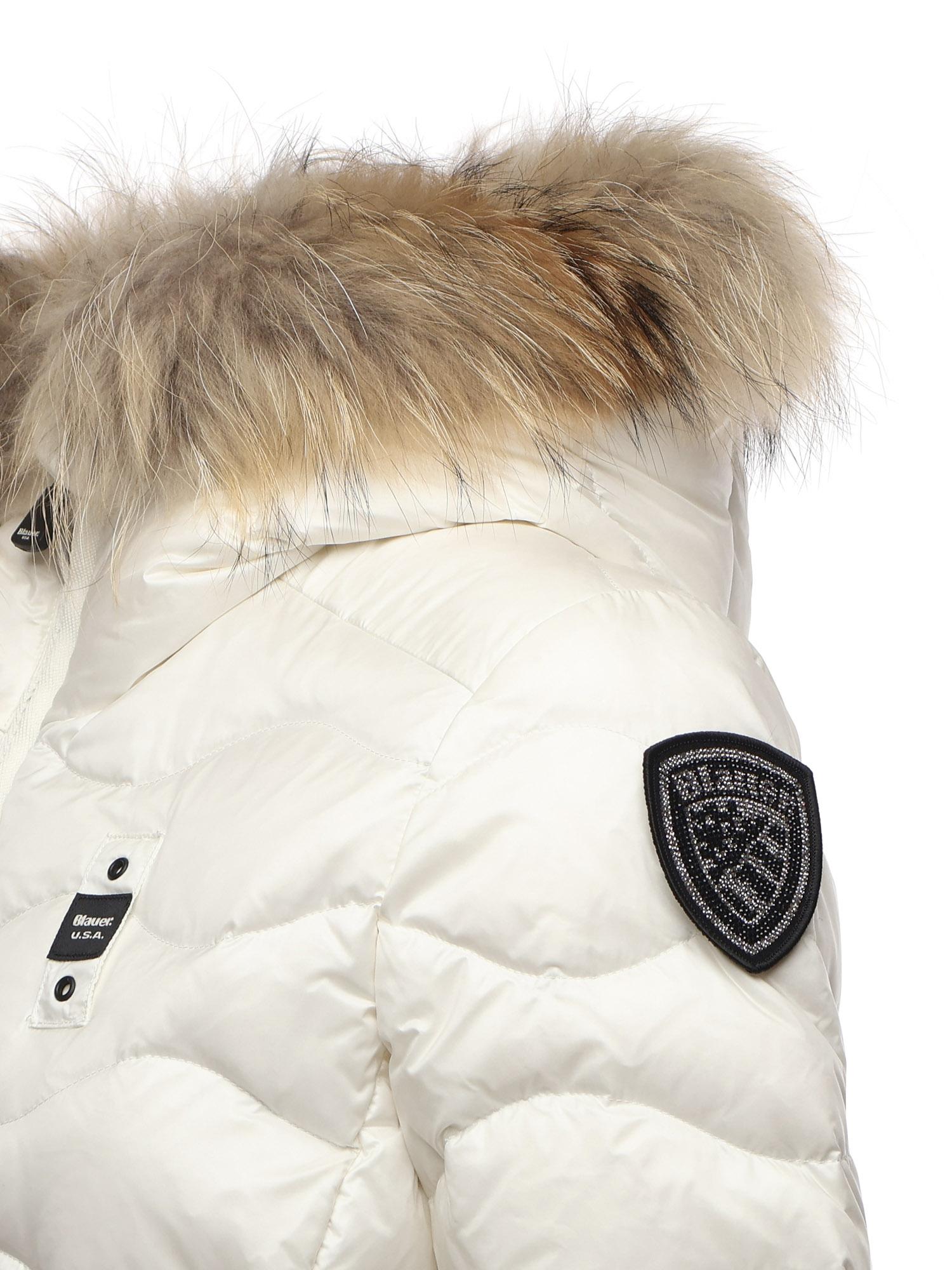Piumino in pelliccia Aldie 25WBLDC03096 006047100BI BLAUER 