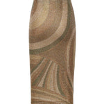 Gonna midi in jersey lamé con stampa Iride 5UJV11 5U867993 PUCCI 