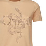T-shirt con logo<BR/> CHC25SJH08190281 281 CHLOÉ 