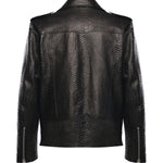 Giubbotto Push in pelle PUSH IT PYTHONNERO GIULIANO GALIANO 