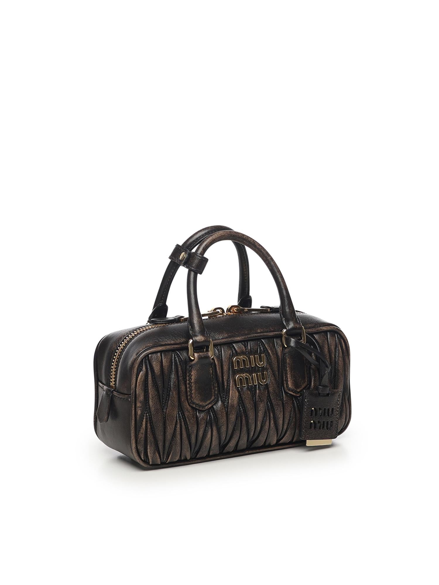 Borsa Arcadie in nappa matelassé 5BB142 AF6QF0201 MIU MIU 