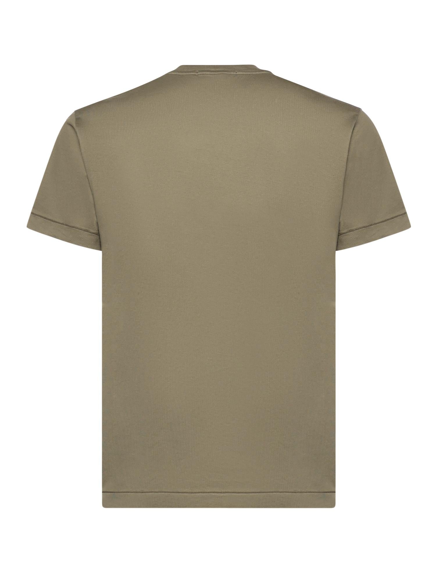 T-shirt con patch Compass in jersey di cotone L1S152100027 S0013V005G STONE ISLAND 