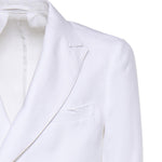 Blazer doppiopetto in lino MCAUS3259S26 282 MICHAEL COAL 