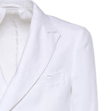 Blazer doppiopetto in lino MCAUS3259S26 282 MICHAEL COAL 