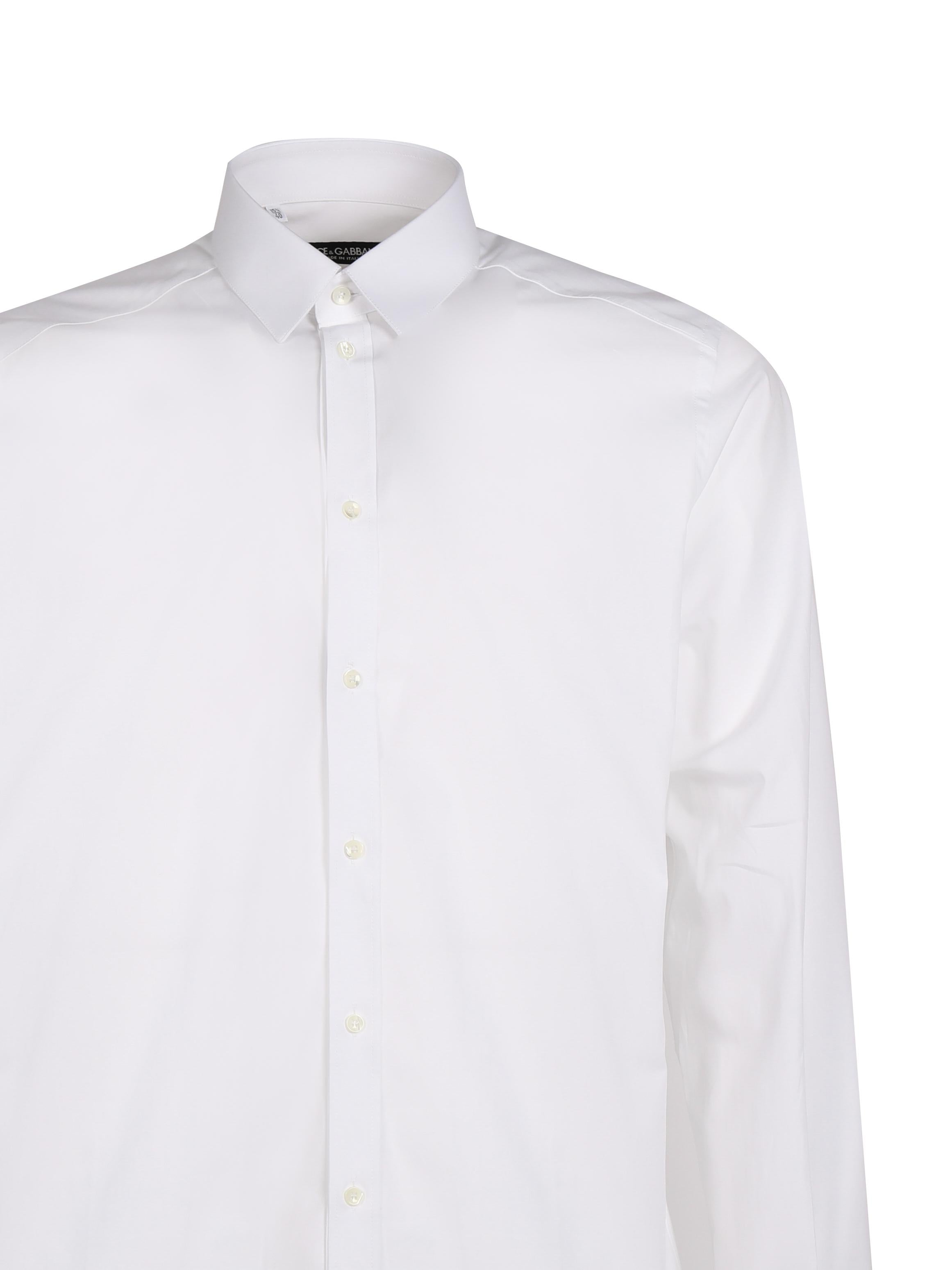 Camicia in cotone stretch G5EJ0T FUEEEW0800 DOLCE & GABBANA 