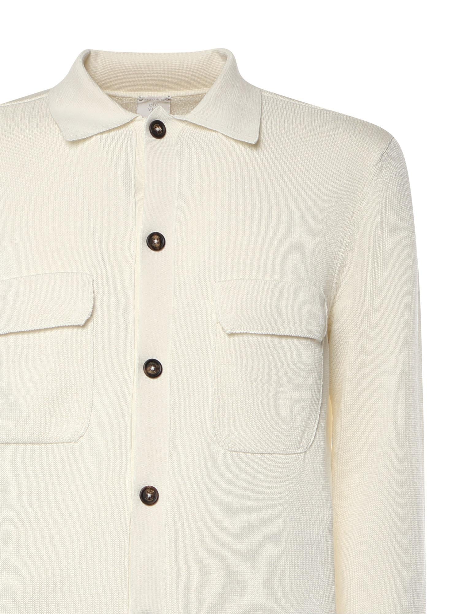 Overshirt in cotone M76MAGM22MAG0M008 01 ELEVENTY 