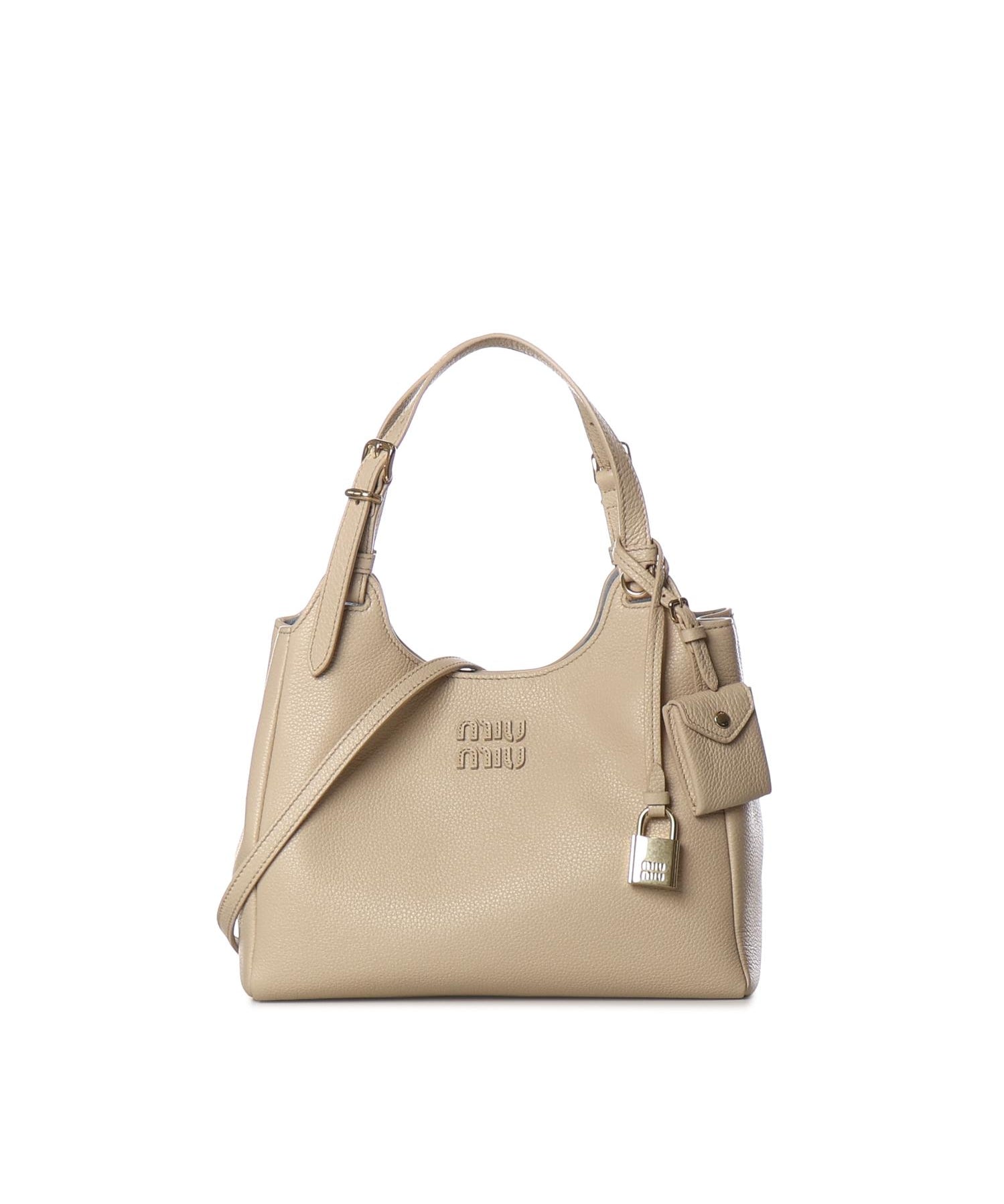 Borsa in pelle con logo 5BA304 2IFLF05C2 MIU MIU 