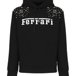 Felpa logo con cappuccio 48118 -BLK FERRARI 