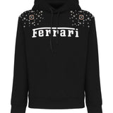 Felpa logo con cappuccio 48118 -BLK FERRARI 
