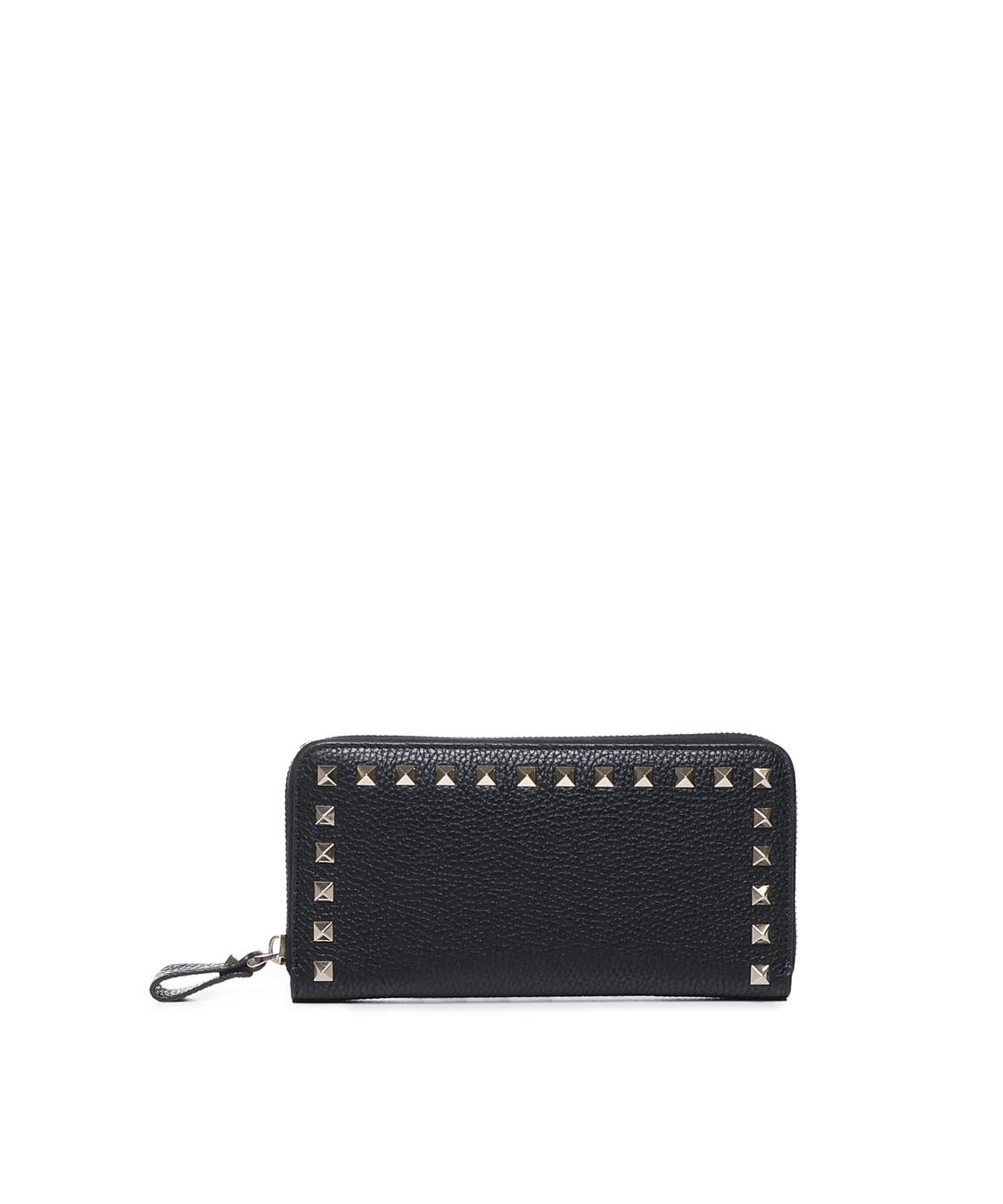 Portafoglio con zip Rockstud 7W2P0645 VSH0NO VALENTINO GARAVANI 