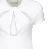 T-shirt cut-out COPJS158F5012 WHITE COPERNI 