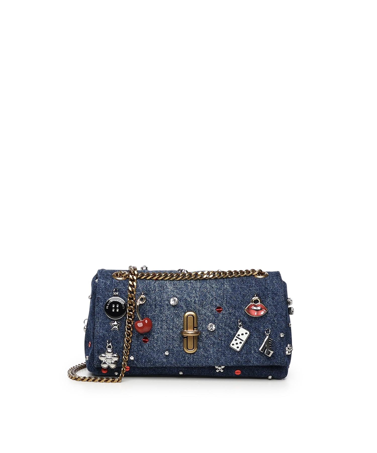 Mini bag 'The dual chain' in denim 2R5SMN017S02 454 MARC JACOBS 