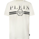 T-shirt con stampa logo FAECMTK8458 PJY002N01OF PHILIPP PLEIN 