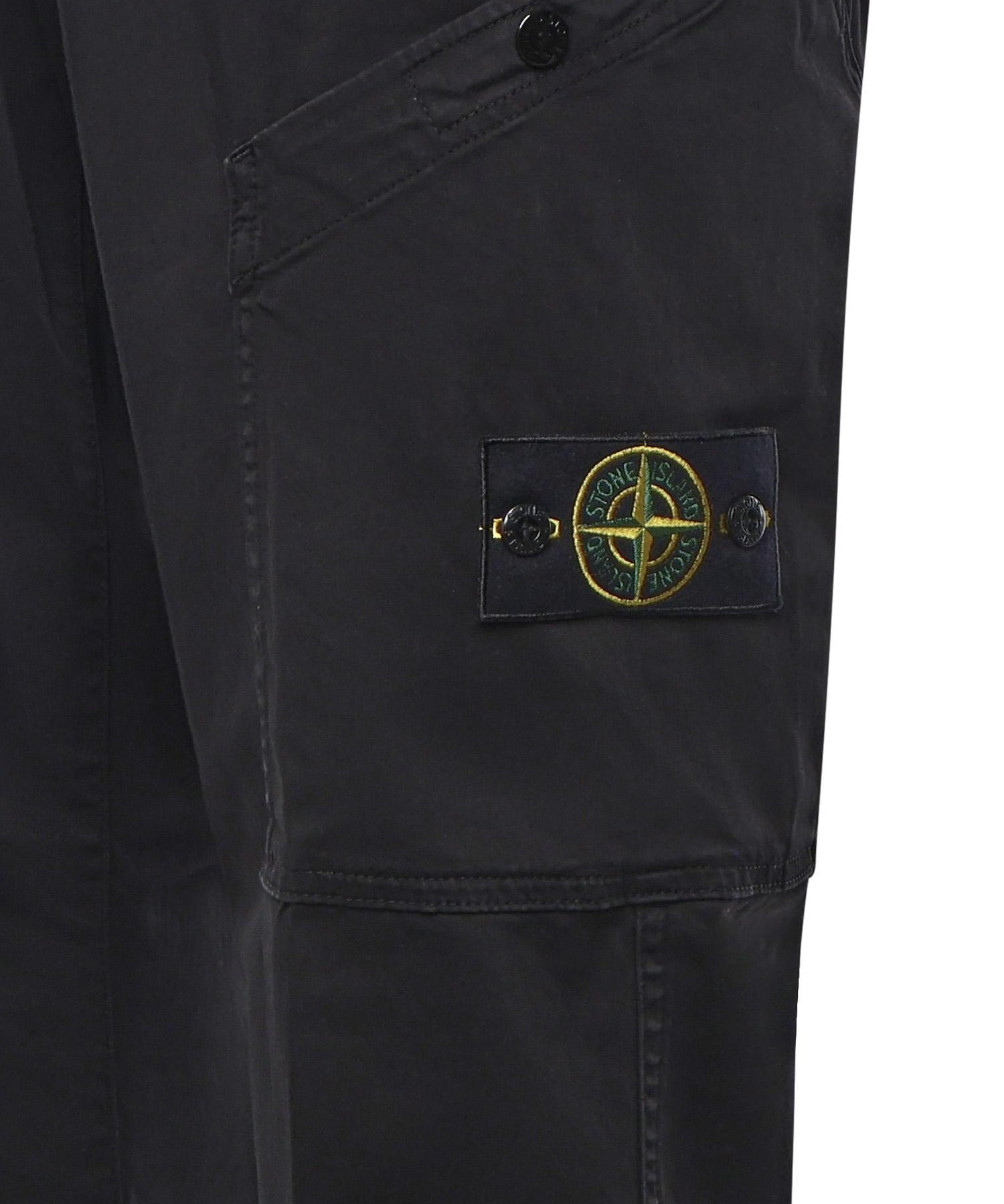 Pantalone cargo in raso di cotone K2S153100030 S0012V0029 STONE ISLAND 
