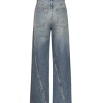 Jeans ritorti in deep stone denim AA9P1181D006B 505 ALAIA 