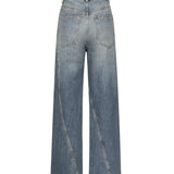 Jeans ritorti in deep stone denim AA9P1181D006B 505 ALAIA 