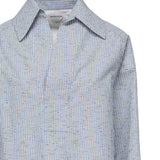 Camicia a righe in cotone e lino 819968 V5CW04028 BOTTEGA VENETA 