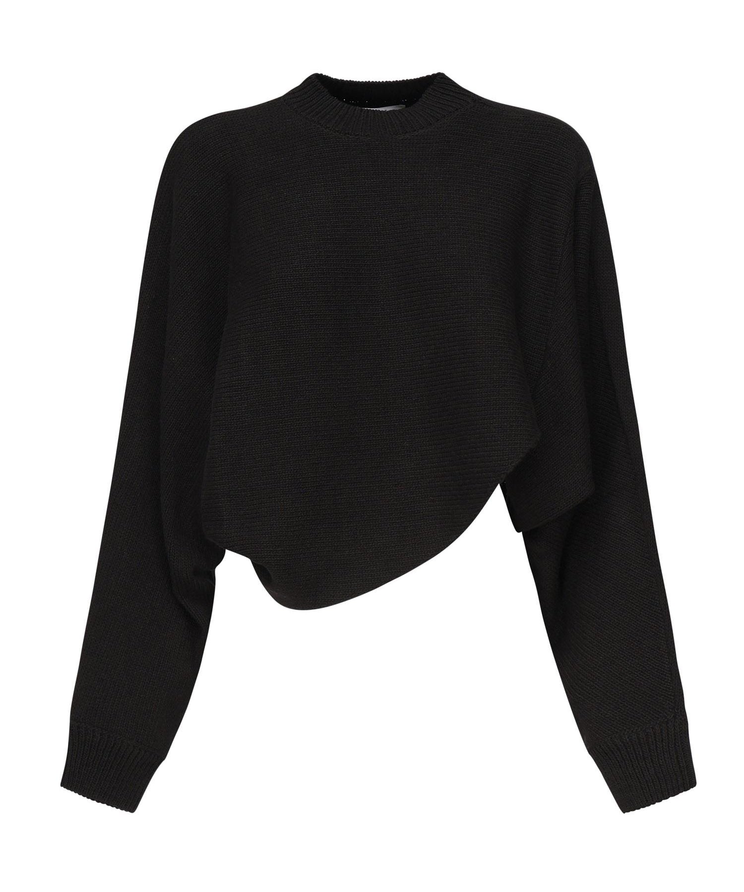 Pullover asimmetrico AA9G0043K082B 995 ALAIA 