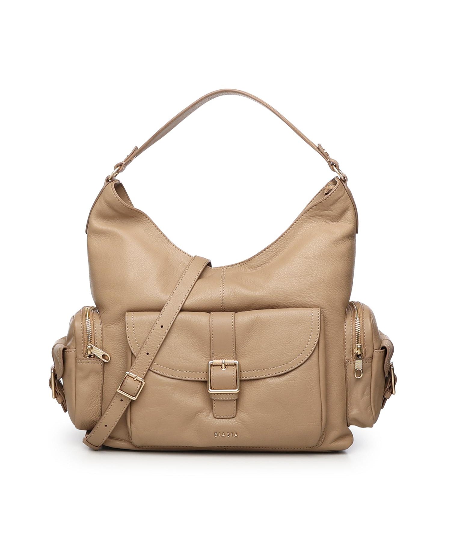 Borsa a spalla Factor in pelle BIBP9EC03 CAMEL BIASIA 