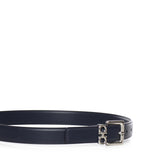 Cintura con doppio Gancini in pelle 230346 786277005 FERRAGAMO 