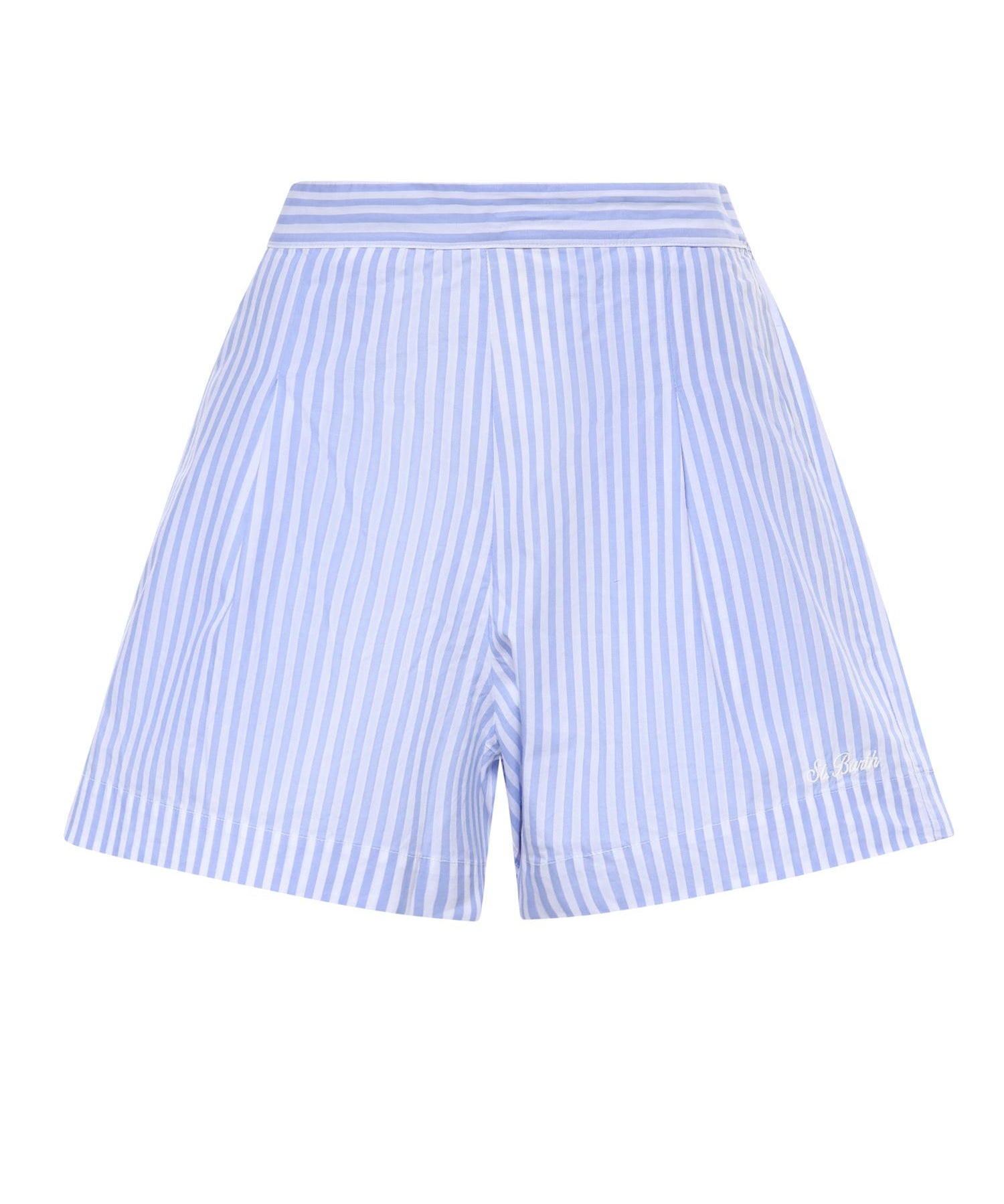 Short in cotone a righe AMN0001 01405L MC2 SAINT BARTH 
