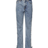 Jeans a gamba dritta con lacci 114595 3054 ROTATE 