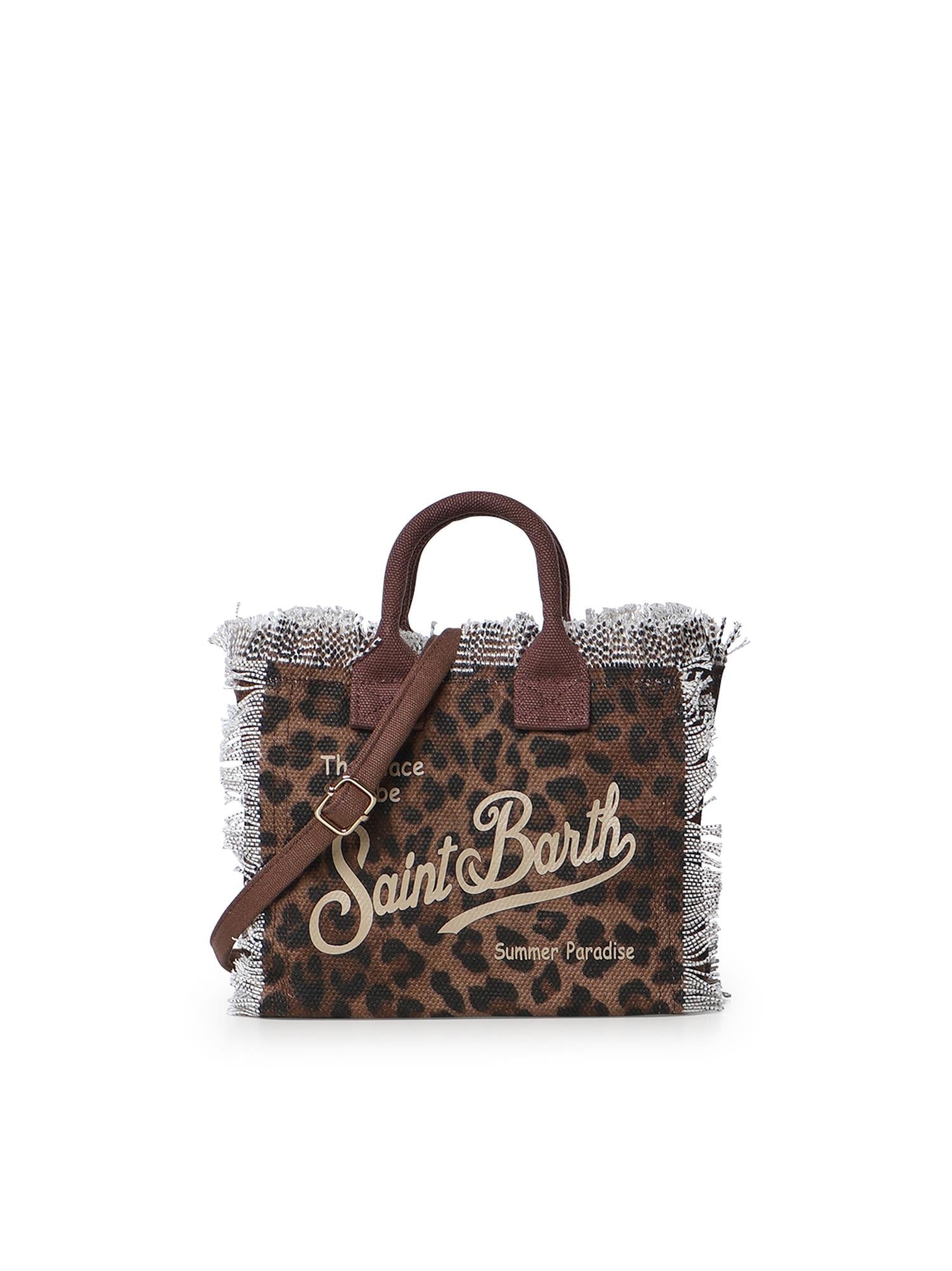 Borsa Vanity mini in canvas leopardato VAMI001 00190L MC2 SAINT BARTH 
