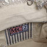 Borsa Colette in canvas a righe COL0001 09852L MC2 SAINT BARTH 