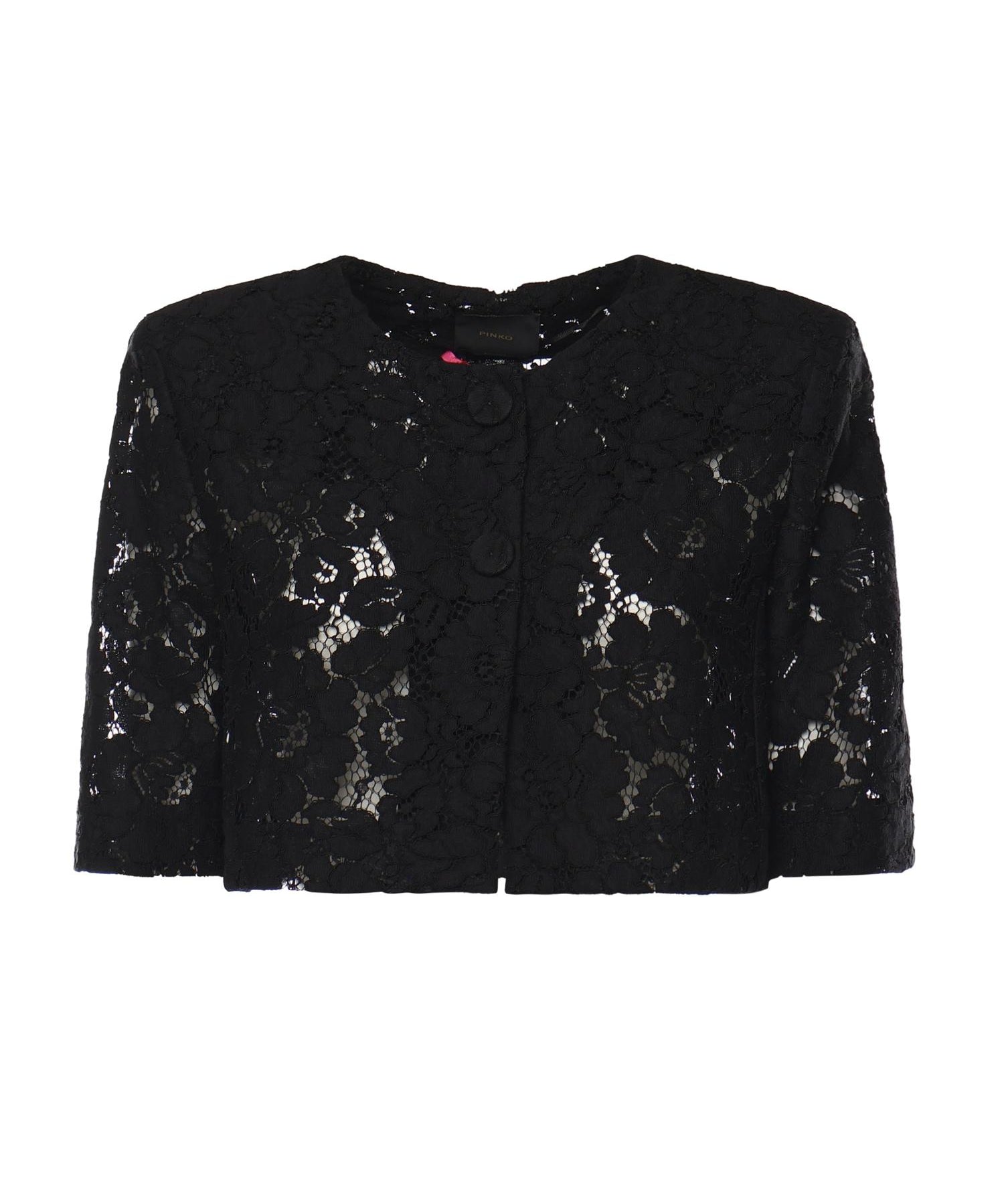Giacca spencer in pizzo 106552 A330Z99 PINKO 
