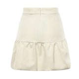 Minigonna con balza 105767 A2QVZ00 PINKO 