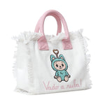Borsa Colette in canvas con ricamo Labubu COL0001 02634L MC2 SAINT BARTH 