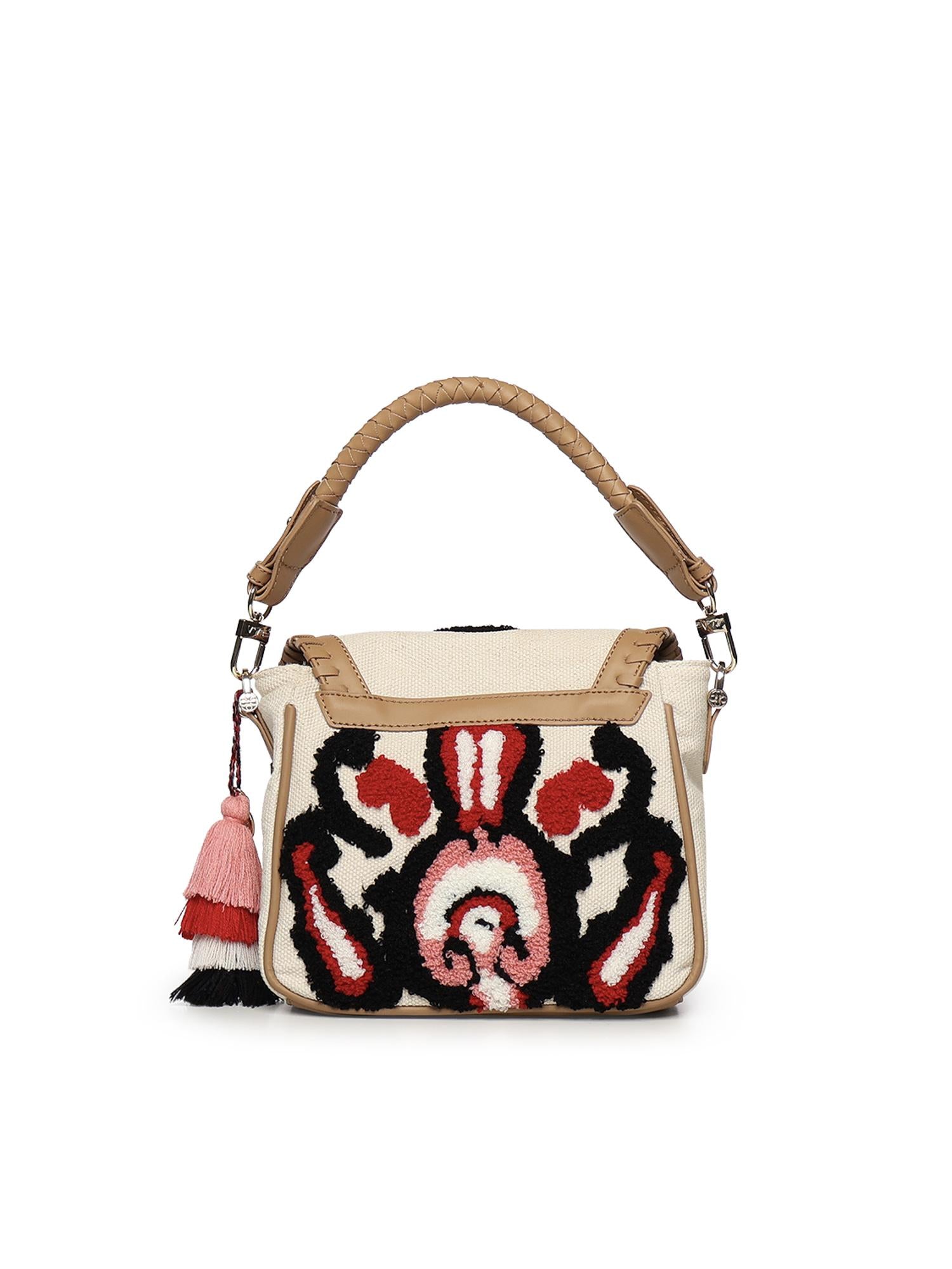 Borsa Marilena con logo 73BS9NA03 MARILENACUOIO/MULTICOLOR V° 73 