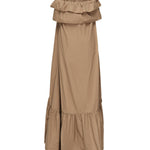 Abito arricciato in serge di cotone 818380 YZ9AN2560 SAINT LAURENT 