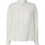 Camicia in gabardina di viscosa DC493 IF0049DXXX001 DONDUP 