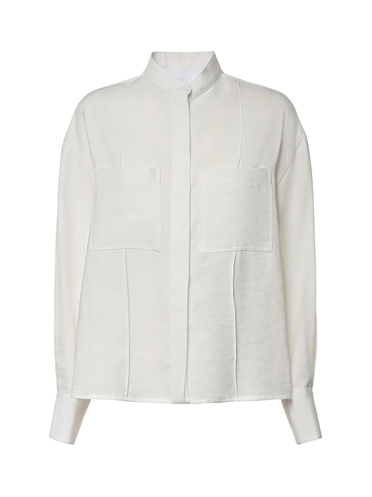 Camicia in gabardina di viscosa DC493 IF0049DXXX001 DONDUP 