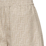 Short in chambray FF jacquard<BR/> FLP870 ASMFF1SAZ FENDI 