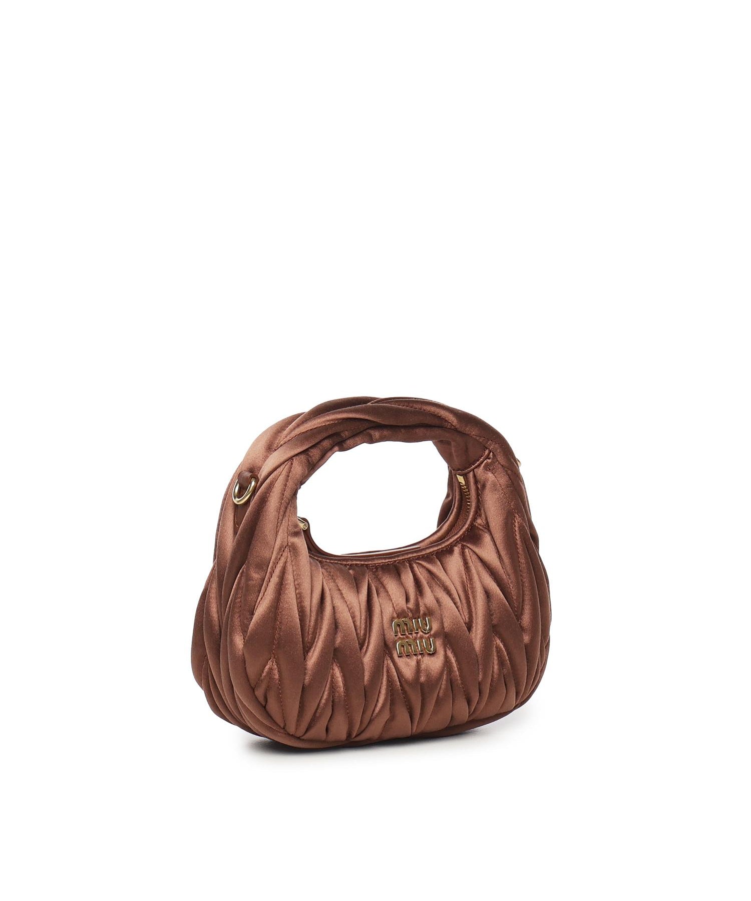 Mini bag Wander in raso trapuntato 5BP078 2BD8F0324 MIU MIU 