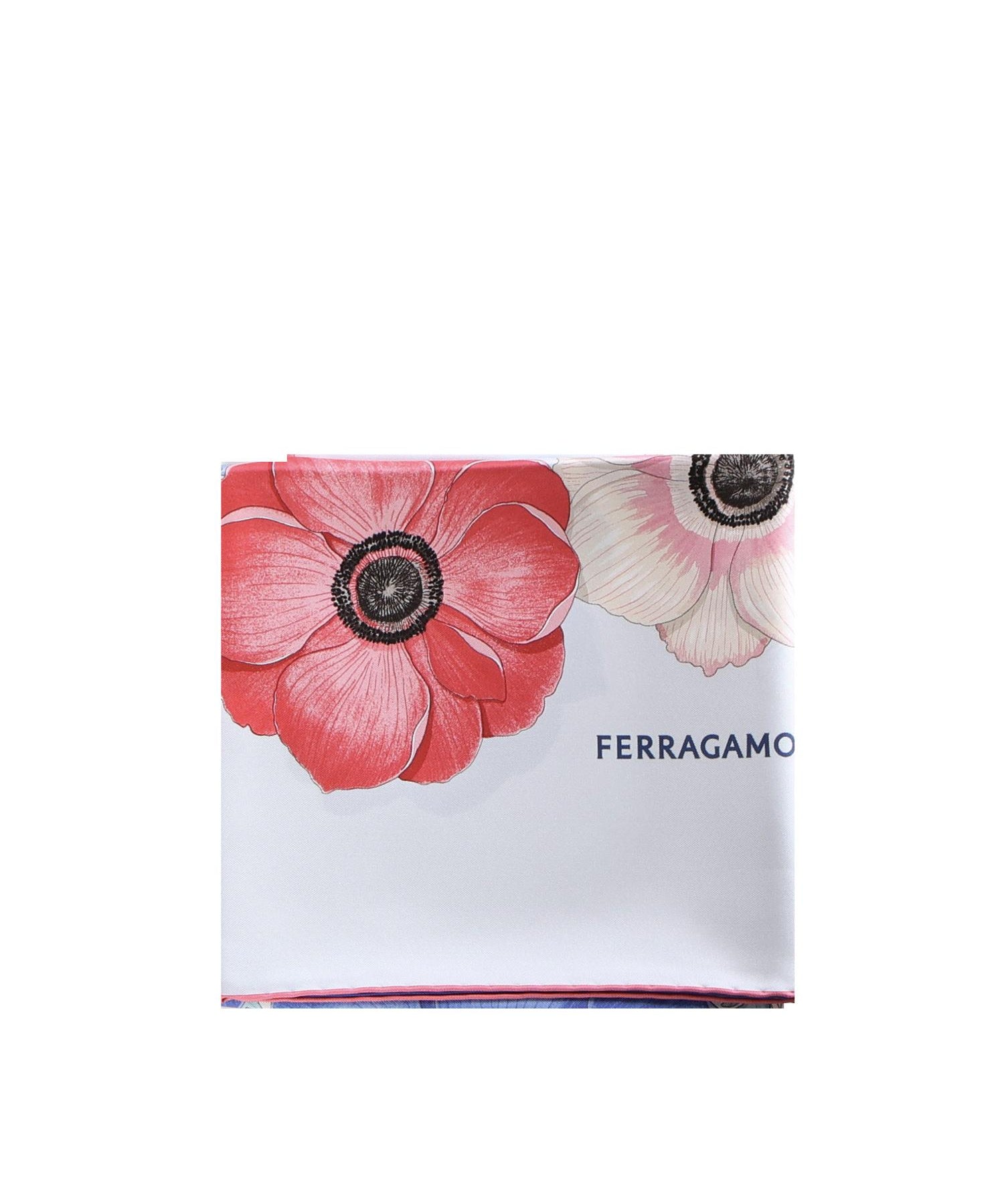 Foulard in seta stampa Anemone 310175 775435004 FERRAGAMO 