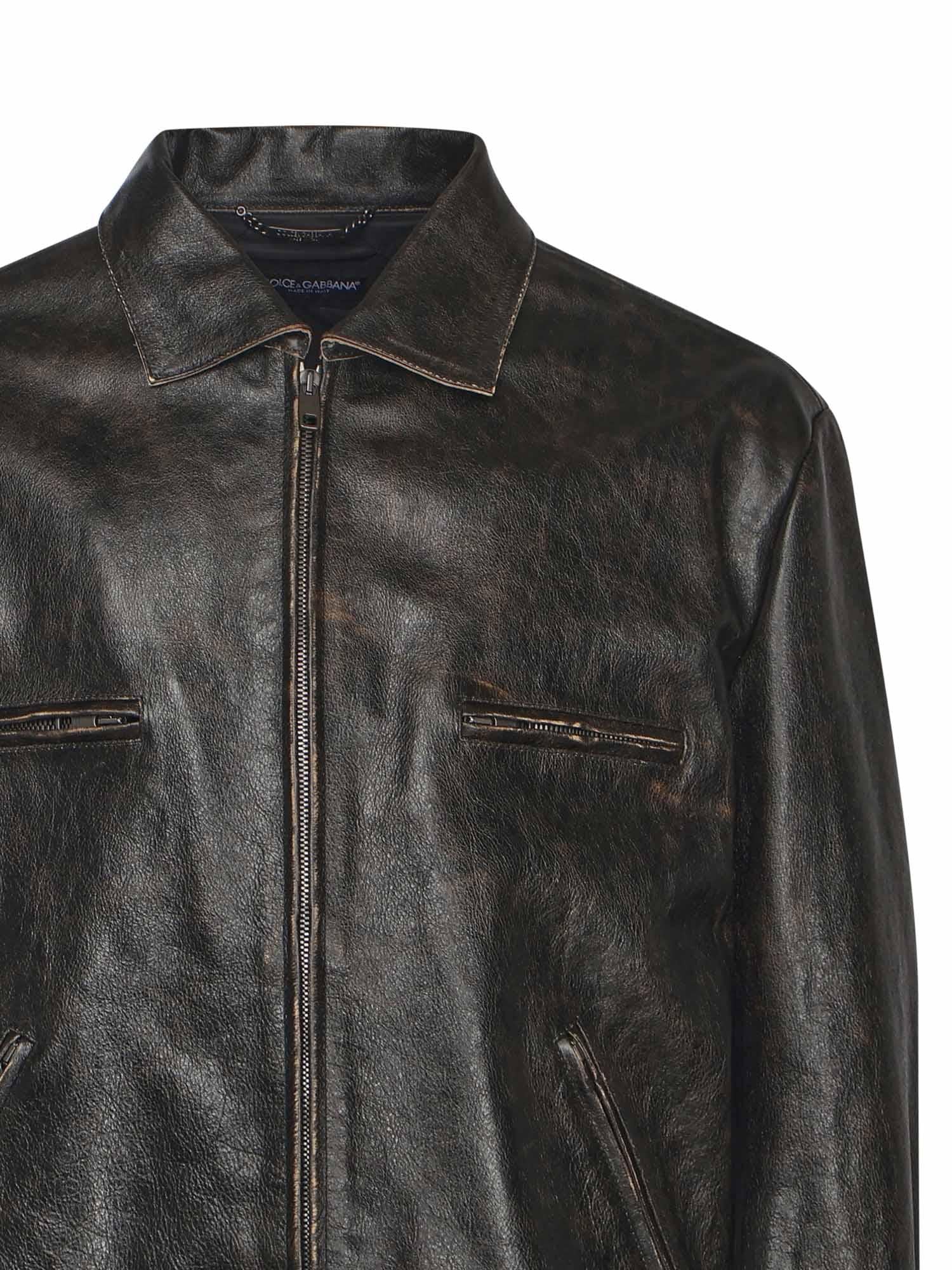 Overshirt in nappa G9BQIL HULXKN0000 DOLCE & GABBANA 
