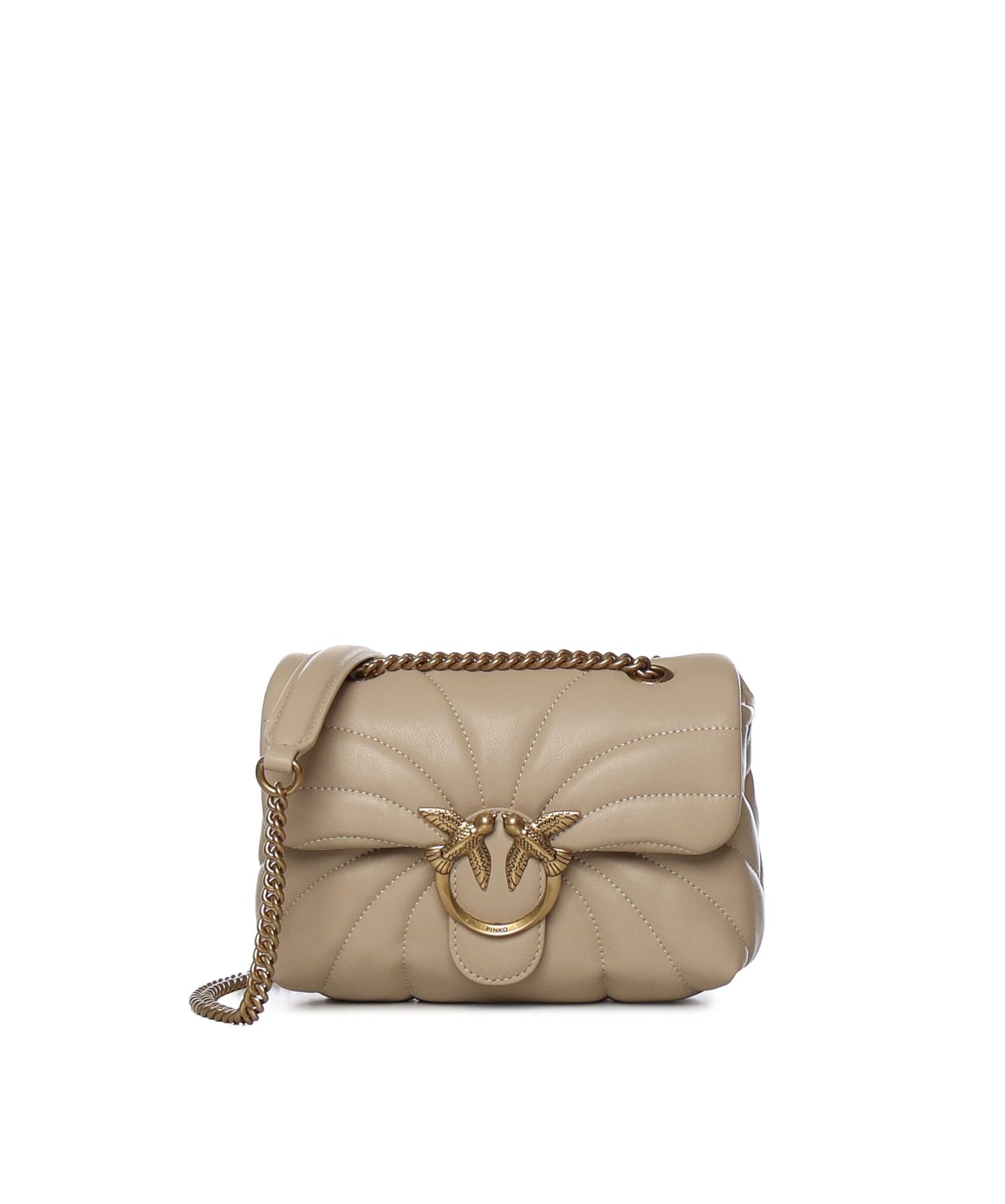 Mini bag Love Bag Puff Butterfly a tracolla in nappa 100039 A1EXC50Q PINKO 