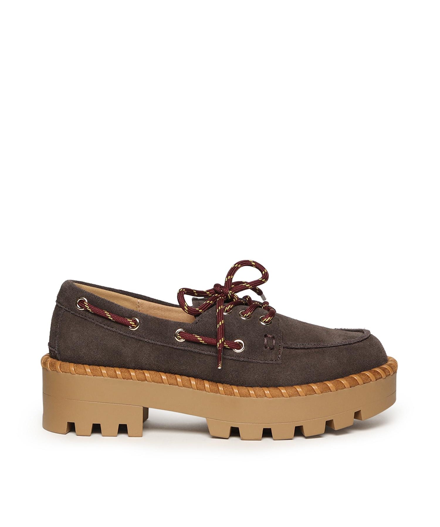 Scarpa da barca in pelle scamosciata HC.BIXBY01 BRO COLORS OF CALIFORNIA 